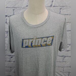 NWT Prince Men's Volley S/S Heather Tee T-Shirt Tennis Spellout Logo 2XL XXL